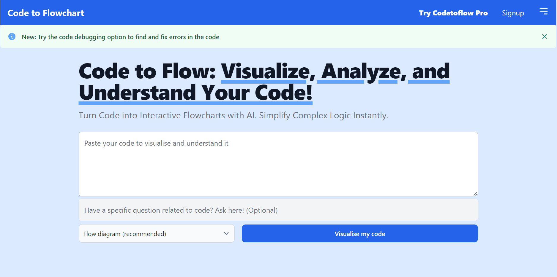 Code To Flow Tool Image 1