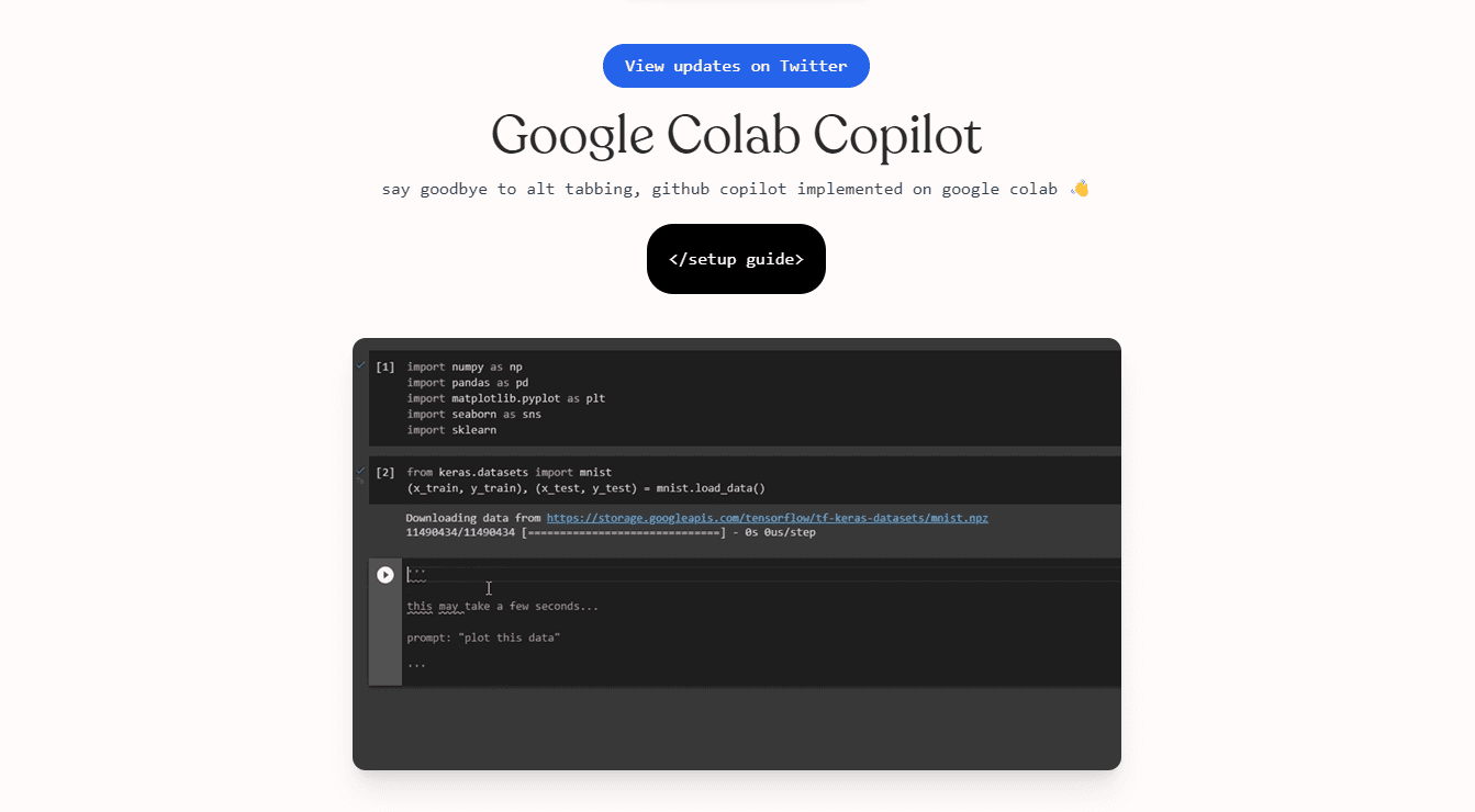 Google Colab Copilot Tool Image 1